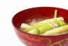 信州の郷土料理「根曲がり竹と鯖缶の味噌汁」