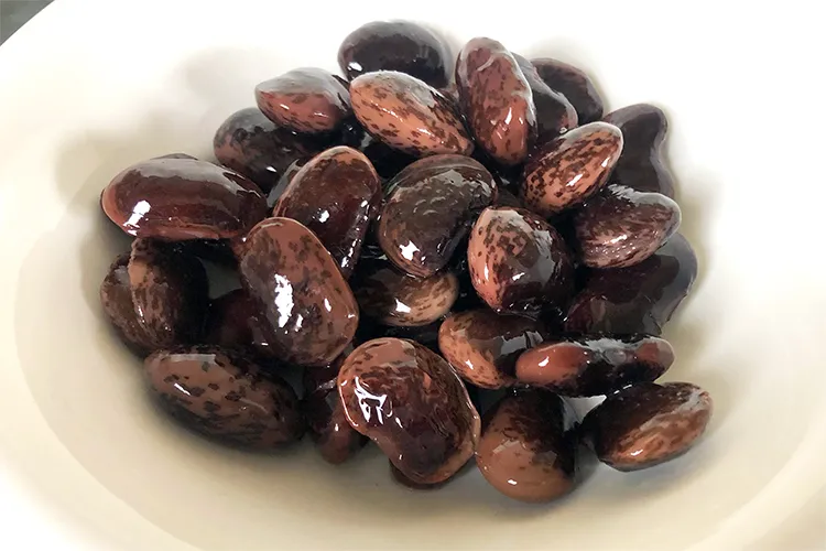 美味しそうにできた紫花豆の甘煮